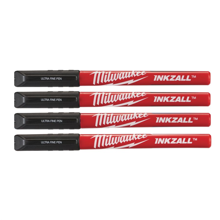 INKZALL Fineliner schwarz - 4 Stück